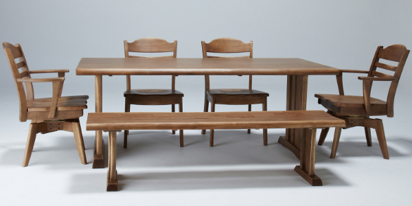 ベンチ 幅130cm 木製 天然木 無垢材 食卓 ダイニング 椅子 イス いす