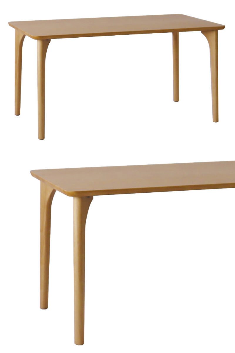 ダイニングテーブル 4本脚タイプ 幅120×奥行75cm アートライフ ( 開梱設置 テーブル 食卓テーブル 脚 細い 長方形 机 木製 天然木 ダイニング 食卓 リビングテーブル 作業台 木製テーブル ウッドテーブル ) 【ナチュラル】 ナチュラル