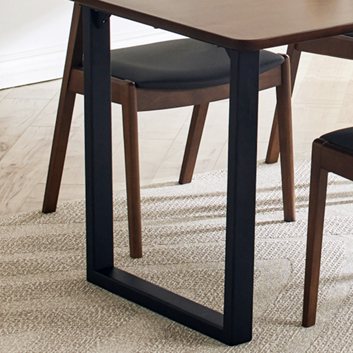 ダイニングテーブル ロの字脚タイプ 幅160×奥行85cm アートライフ ( 開梱設置 テーブル 食卓テーブル 長方形 机 木製 天然木 ダイニング 食卓 大きめ 広め リビングテーブル 作業台 木製テーブル ウッドテーブル ウレタン塗装 ) 【ブラウン】 ブラウン