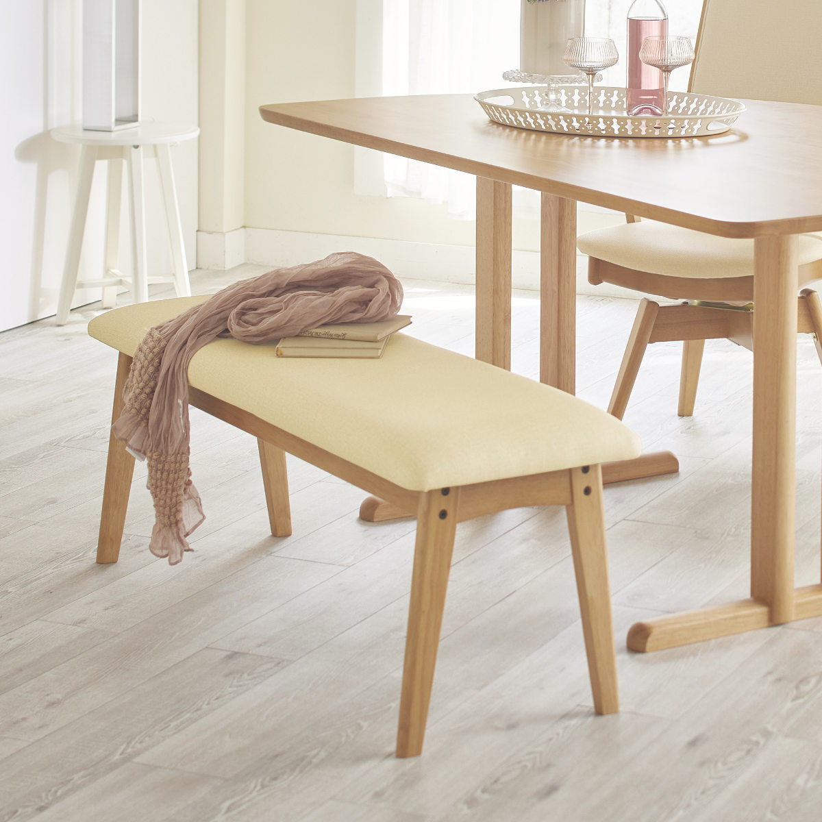 ダイニングベンチ 幅90cm アートライフ ( 開梱設置 ダイニング ベンチ イス 椅子 食卓椅子 木製 天然木 背もたれなし スツール 長椅子 ダイニングチェア 食卓ベンチ レザー調 チェアー いす 食卓 リビング 木製椅子 リビングチェア ) 【ダークグレー】 ダークグレー