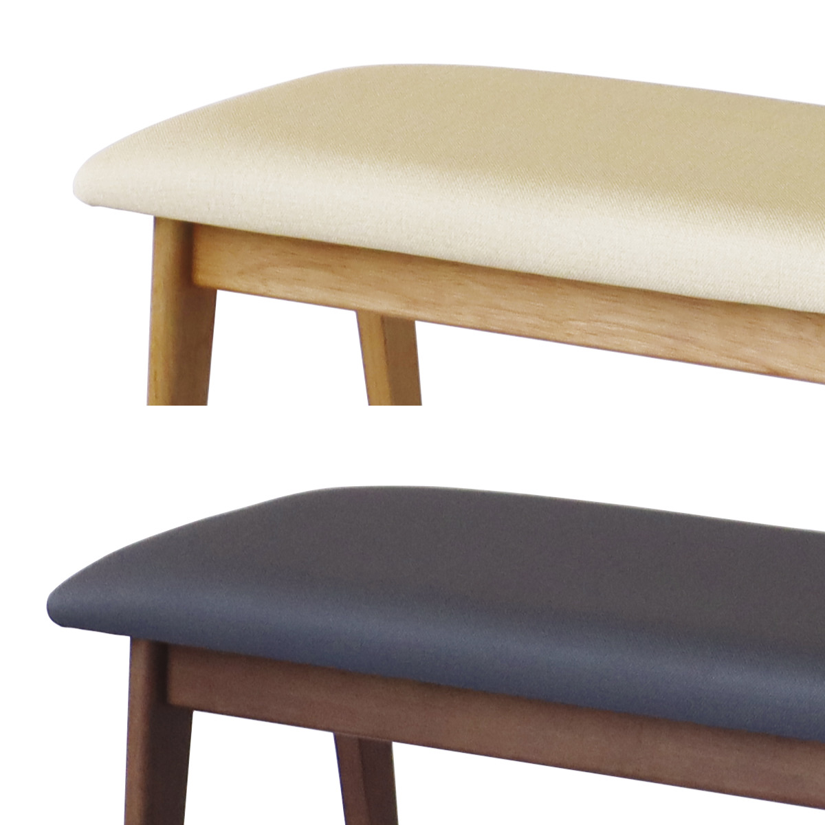 ダイニングベンチ 幅90cm アートライフ ( 開梱設置 ダイニング ベンチ イス 椅子 食卓椅子 木製 天然木 背もたれなし スツール 長椅子 ダイニングチェア 食卓ベンチ レザー調 チェアー いす 食卓 リビング 木製椅子 リビングチェア ) 【ダークグレー】 ダークグレー