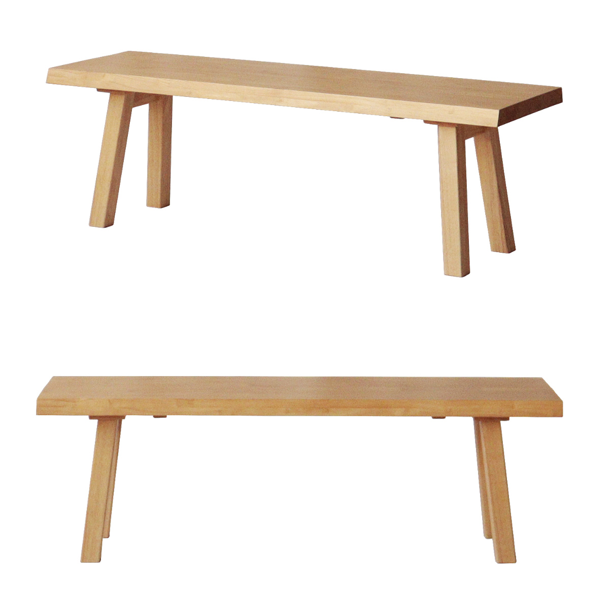 ダイニングベンチ 幅130cm 結 木製 無垢材 ( 開梱設置 ダイニング ベンチ イス 2人掛け 椅子 食卓椅子 天然木 背もたれなし 食卓ベンチ スツール 長椅子 ダイニングチェア チェアー ラバーウッド 無垢 )