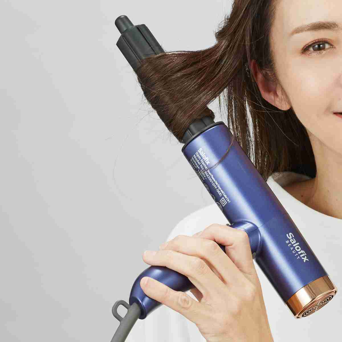 ドライヤー Salofix Beauty ヘアドライヤー カーラー ( 500g 軽量 1400W 速乾 大風量 2.7立方メートル マイナスイオン 静電気除去 髪 巻き髪 オートクリーニング機能 お手入れ簡単 ヘアケア スタイリング 時短 髪の毛 )