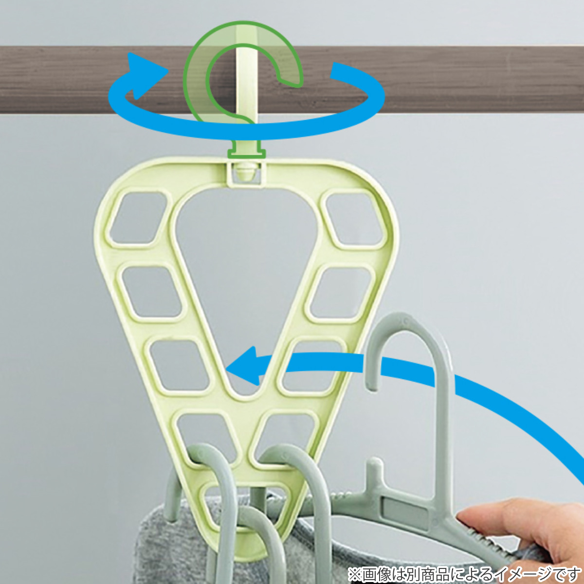 収納ハンガー 2個組 省スペースV型ハンガー ( ハンガー 衣類ハンガー 収納 省スペース 収納力 V字 スペース 有効活用 クローゼット コート掛け コート収納 ハンガーラック 整理 衣替え 衣類収納 収納用品 )