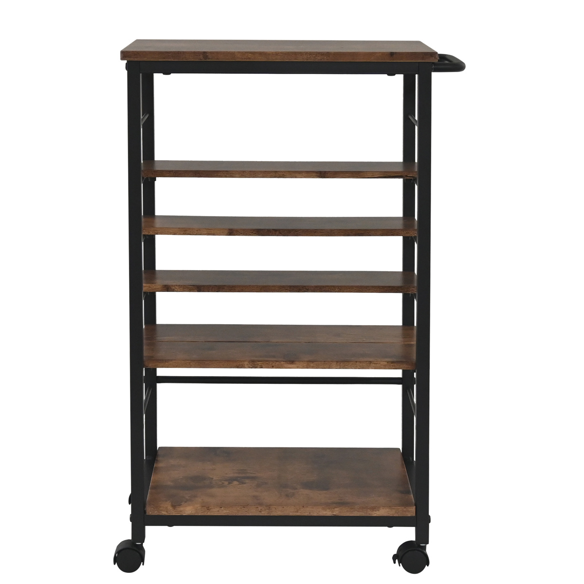 キッチンワゴン 可動棚 キャスター付き ( 幅30.5cm 隙間収納 キッチン収納 ワゴン キッチンラック 天板 配膳ワゴン マルチワゴン スリムラック 耐水性 マグネット キッチン隙間収納 洗面所 サニタリー )