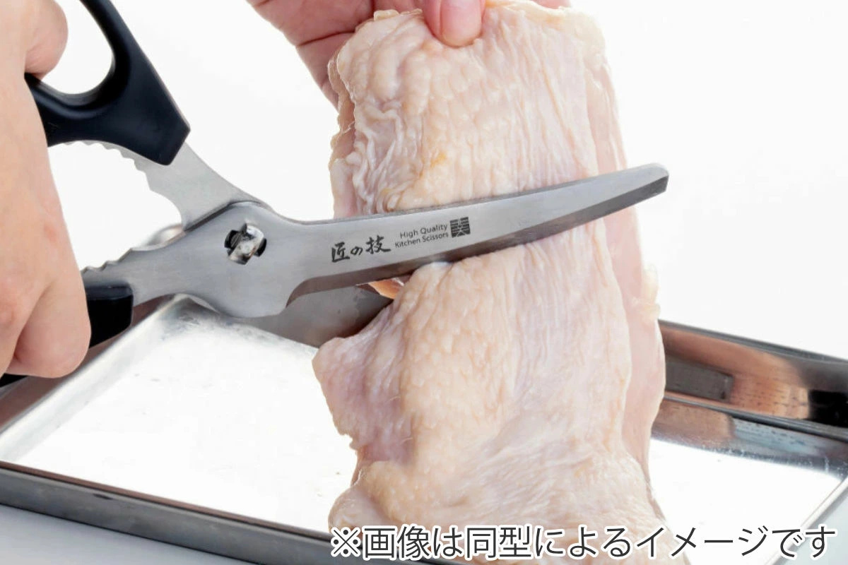 キッチンばさみ 食洗機対応 調理のミカタ カーブ刃 日本製 ( キッチン鋏 キッチンはさみ キッチンハサミ 万能ばさみ 調理用はさみ ステンレス 分解 洗える キッチンツール 下ごしらえ用品 )