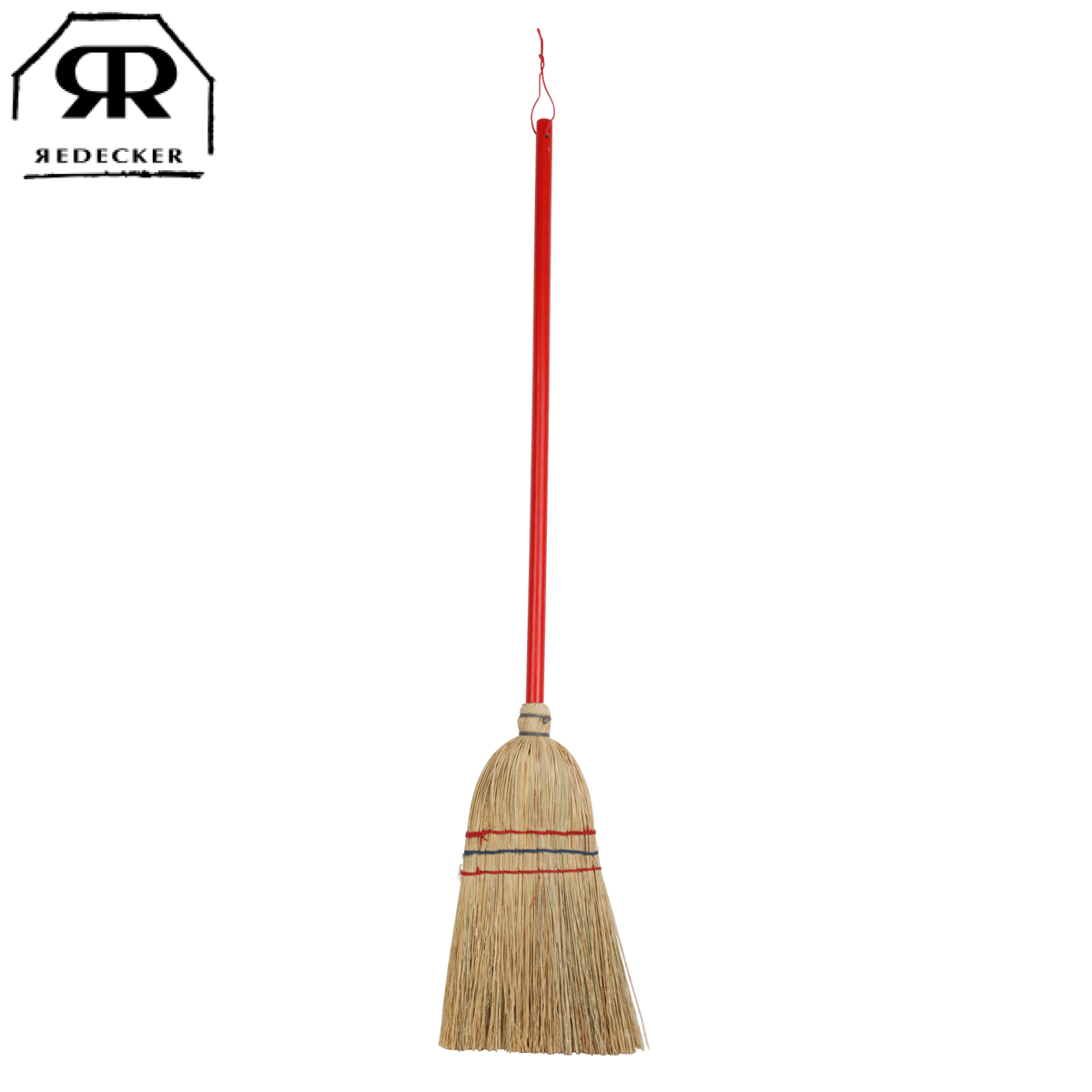Redecker レデッカー わらほうき 子ども用 赤い柄 天然素材 80cm ( 子供用ほうき 箒 おしゃれ お掃除グッズ お手伝い 木製 ドイツ製 高品質 掃除 掃除用品 プレゼント 贈り物 北欧雑貨 生活雑貨 )