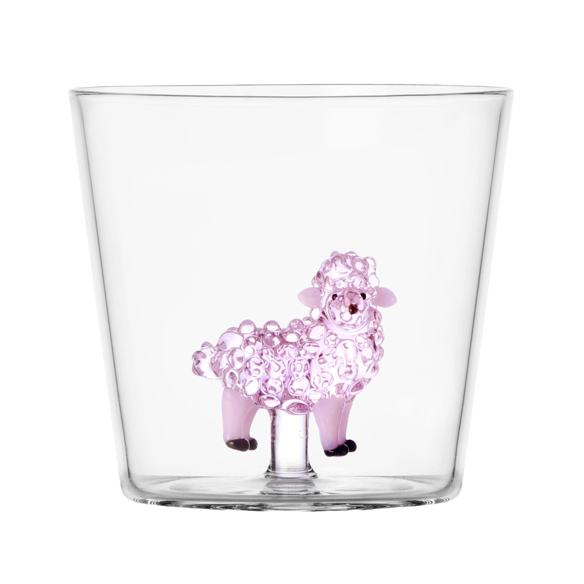 タンブラー イッケンドルフ ANIMAL FARM 350ml ( 食洗機対応 ichendorf ガラス イタリア ミラノ グラス コップ カップ 食器 ニワトリ 青ガチョウ ピンク羊 かわいい 可愛い ハンドメイド おしゃれ プレゼント ギフト ) 【青ガチョウ】 青ガチョウ