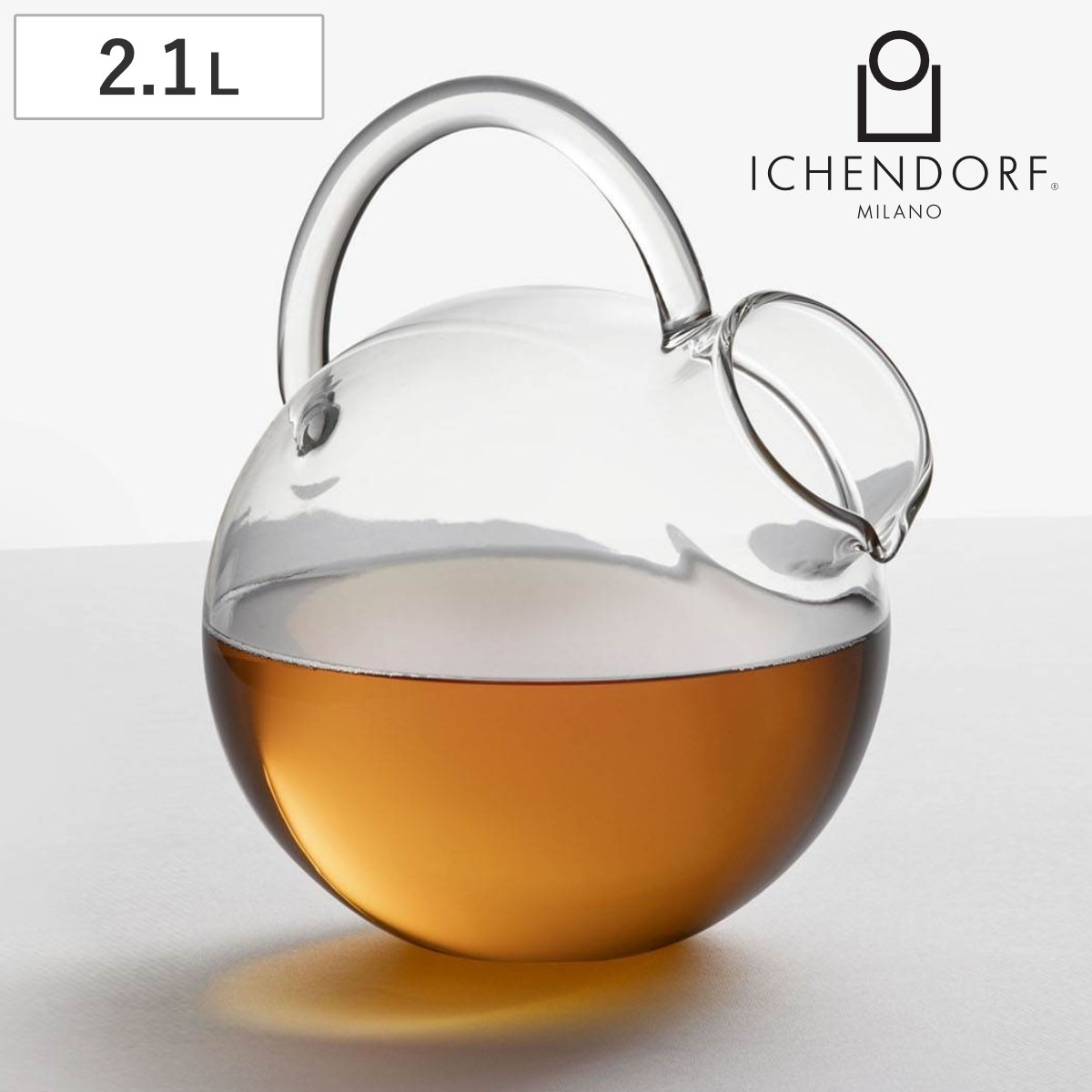 ピッチャー イッケンドルフミラノ 9359550 BOUQUET ラウンドジャグ 2.1L （ 食洗機対応 ichendorf ガラス 食器 ウォーター ボトル ジャグ ハンドメイド おしゃれ プレゼント ギフト ）