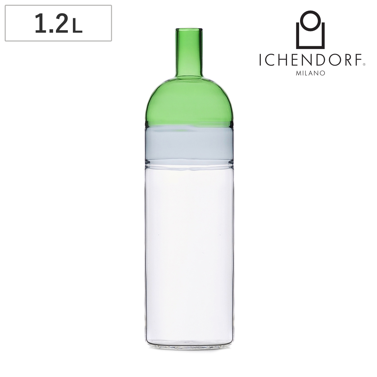 ピッチャー イッケンドルフミラノ テキーラサンライズボトル 1.2L （ 食洗機対応 ichendorf イタリア ミラノ ガラスボトル 冷水筒 ボトル スリム ハンドメイド おしゃれ プレゼント ギフト ）
