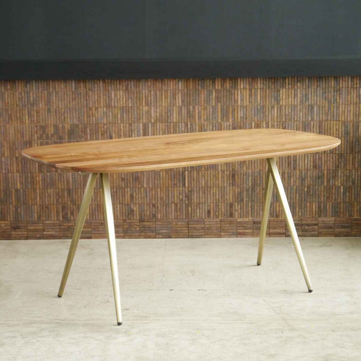 ダイニングテーブル 丸テーブル 4人掛け 天然木 高級感 アンティーク 幅160cm （ 開梱設置 テーブル ダイニング 食卓 楕円 オーバル ウォ