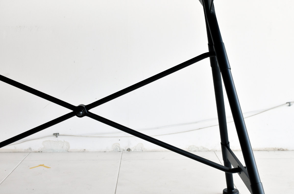 ダイニングテーブル アッシュ無垢天板 幅150cm ( 開梱設置 天然木 ダイニング テーブル 食卓 長方形 4人掛け スチール脚 異素材 木目 北欧 モダン ナチュラル )