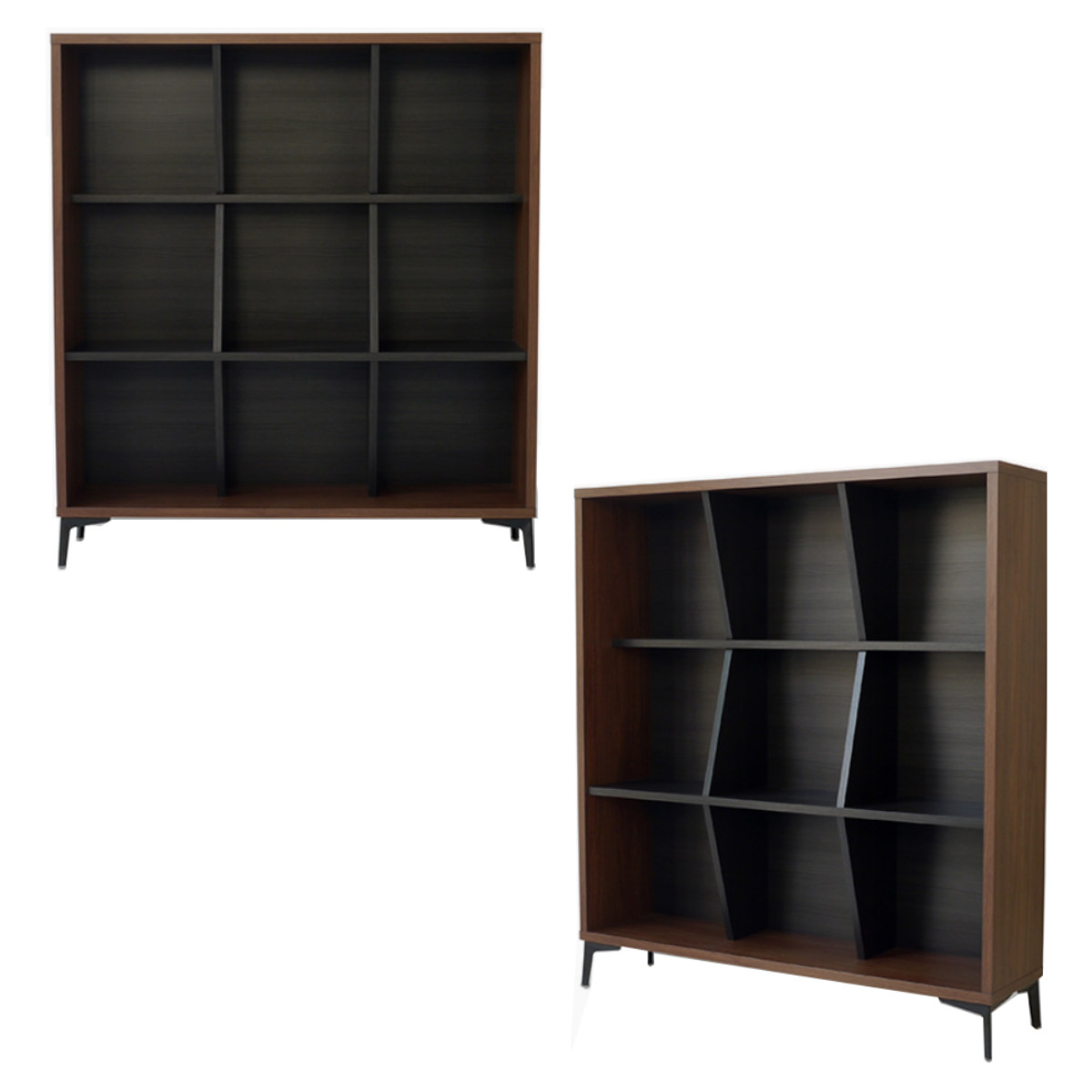 シェルフ 幅120.2cm 3段 日本製 脚付き 木目調 スチール 本棚 ( 開梱設置 オープンラック ラック 棚 飾り棚 奥行スリム ディスプレイラック リビング収納 ツートーン シンプル 三段 )