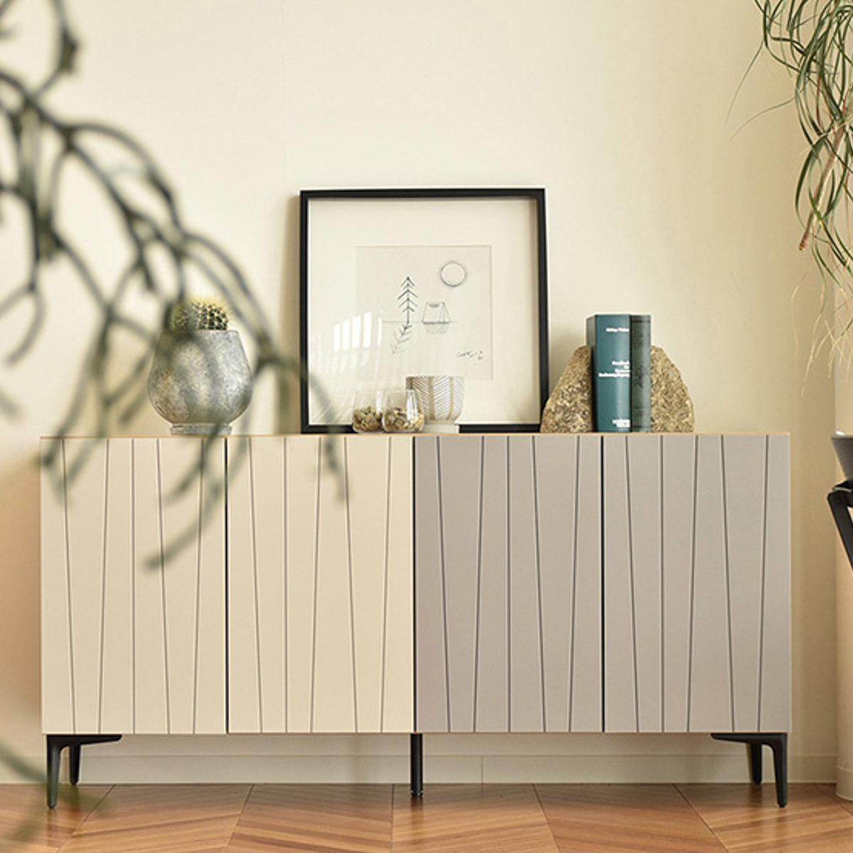 サイドボード 幅150cm 日本製 脚付き 可動棚 木目調 おしゃれ リビングボード ( 開梱設置 ラック 棚 お掃除ロボット対応 収納 リビング バイカラー ディスプレイ 玄関 家具 )