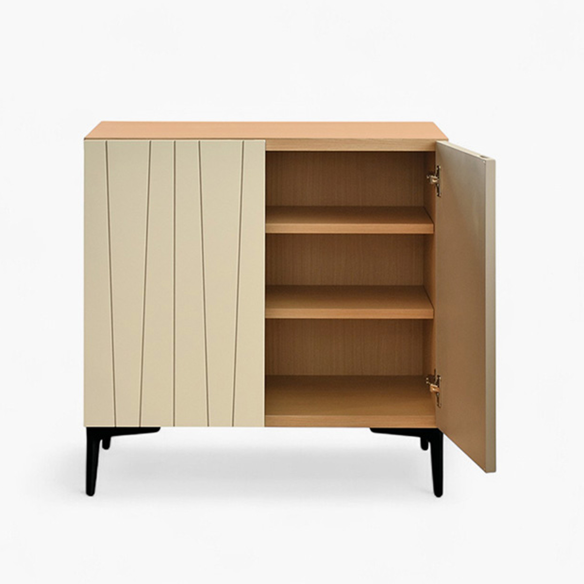 サイドボード 幅75cm 日本製 脚付き 可動棚 木目調 おしゃれ リビングボード ( ラック 棚 お掃除ロボット対応 収納 リビング バイカラー ディスプレイ 玄関 家具 )