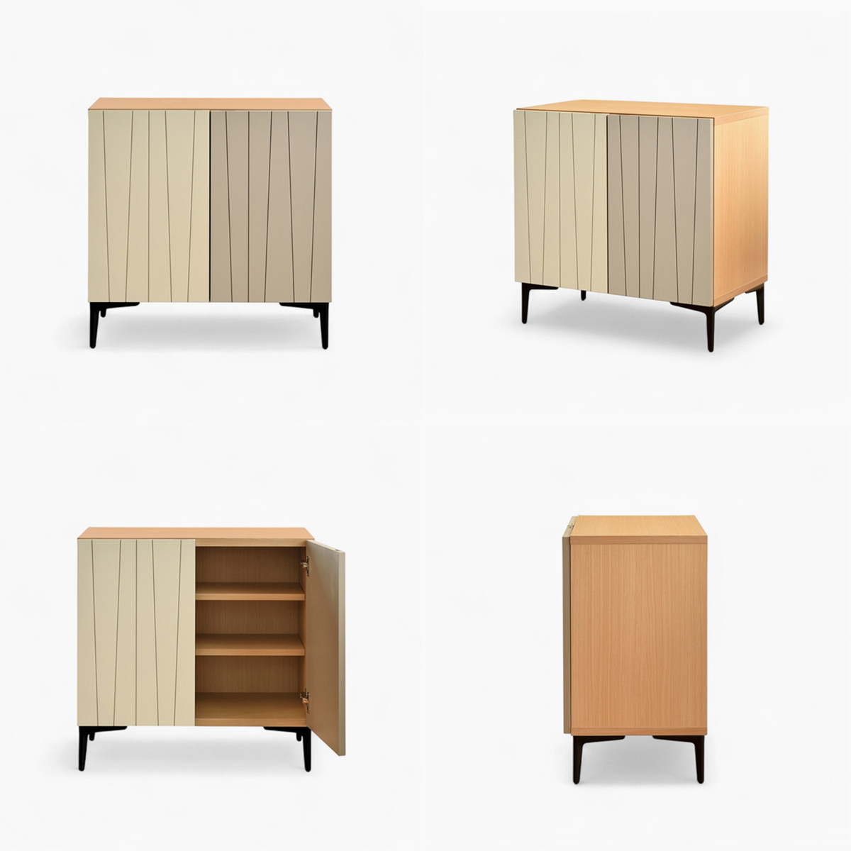 サイドボード 幅75cm 日本製 脚付き 可動棚 木目調 おしゃれ リビングボード ( ラック 棚 お掃除ロボット対応 収納 リビング バイカラー ディスプレイ 玄関 家具 )