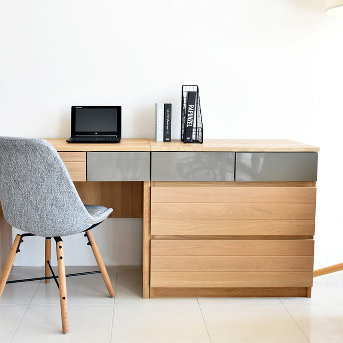 チェスト 幅80cm 日本製 無垢材 木目 引き出し 3段 おしゃれ 完成品 ( 棚 ラック 家具 収納 衣類 4杯 整理 衣類収納 三段 組み合わせ 天然木 ツートーン フルスライドレール )