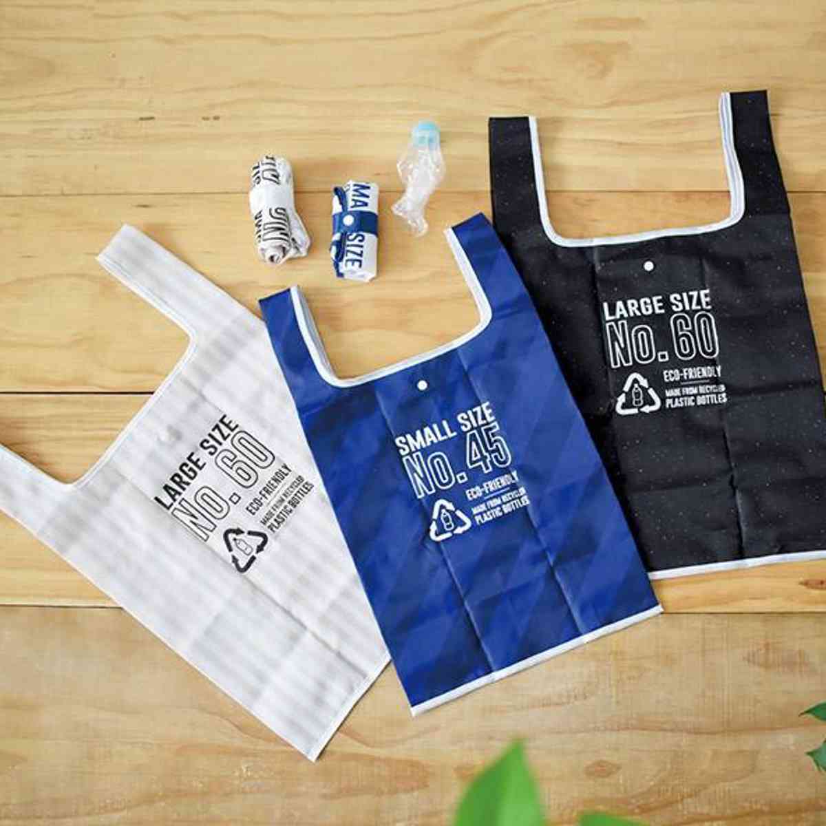 エコバッグ Lサイズ 環境にやさしい PETTITマイバッグ リサイクル素材 ブラック ( マイバッグ ショッピングバッグ レジバッグ バッグ お買い物バッグ 買い物カバン 買い物かばん 大容量 畳める 折りたたみ コンパクト おしゃれ ) 【ブラック】 ブラック