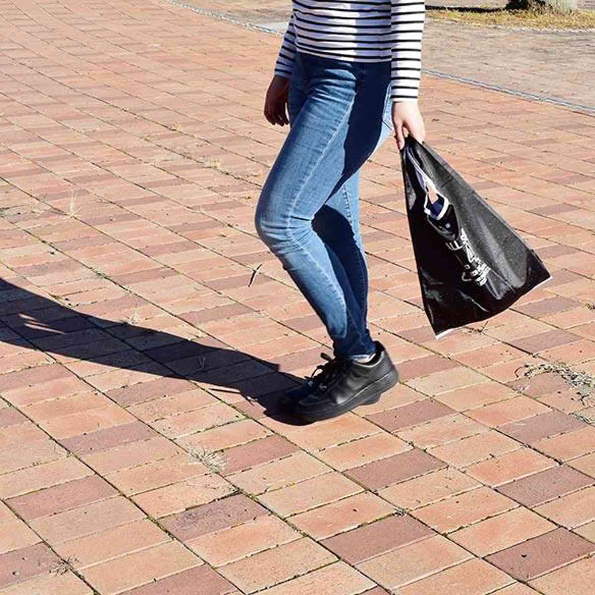 エコバッグ Lサイズ 環境にやさしい PETTITマイバッグ リサイクル素材 ブラック ( マイバッグ ショッピングバッグ レジバッグ バッグ お買い物バッグ 買い物カバン 買い物かばん 大容量 畳める 折りたたみ コンパクト おしゃれ ) 【ブラック】 ブラック