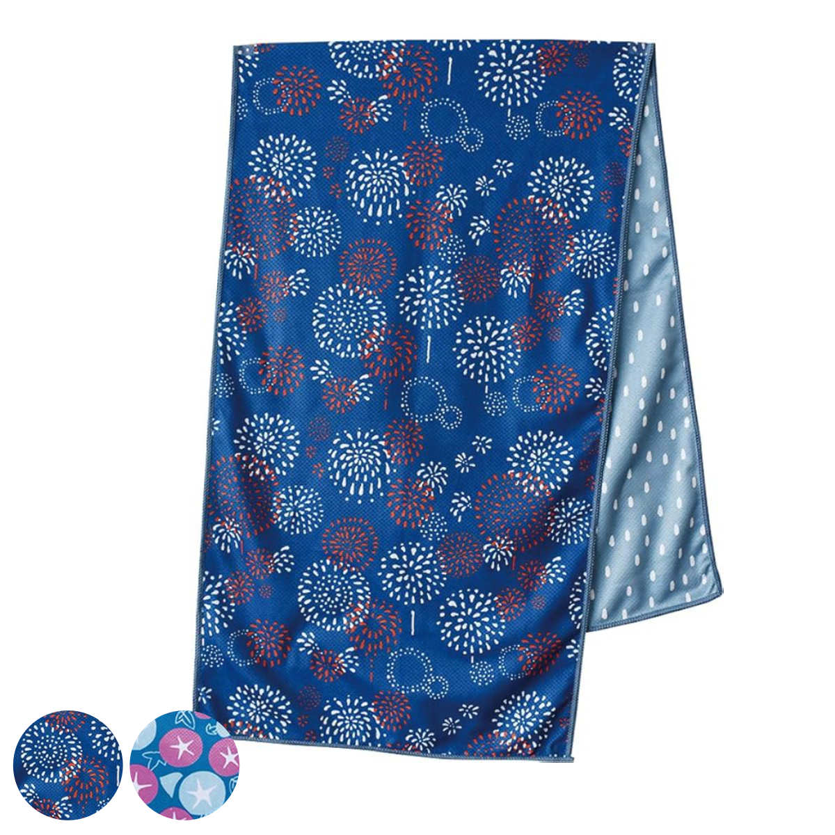 クールタオル 30×100cm 冷感タオル HELLO BEAR ( タオル 冷感 冷たい マフラータオル ひんやり 熱中症対策 暑さ対策 スポーツ アウトドア フェイスタオル タオルマフラー 保冷 水 濡らす 冷たくなる ) 【花火】