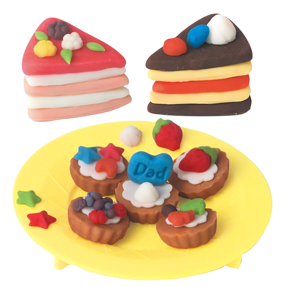 dショッピング |ねんど ケーキ屋さんセット 4色入 小麦 （ 粘土