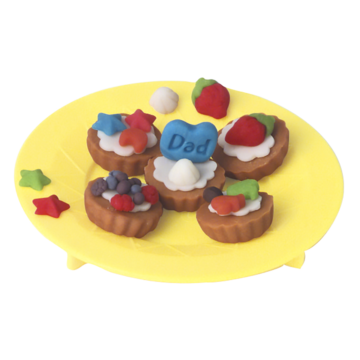 ドリームケーキ屋さん全部セット dショッピング |ねんど ケーキ屋さんセット 4色入 小麦 （ 粘土