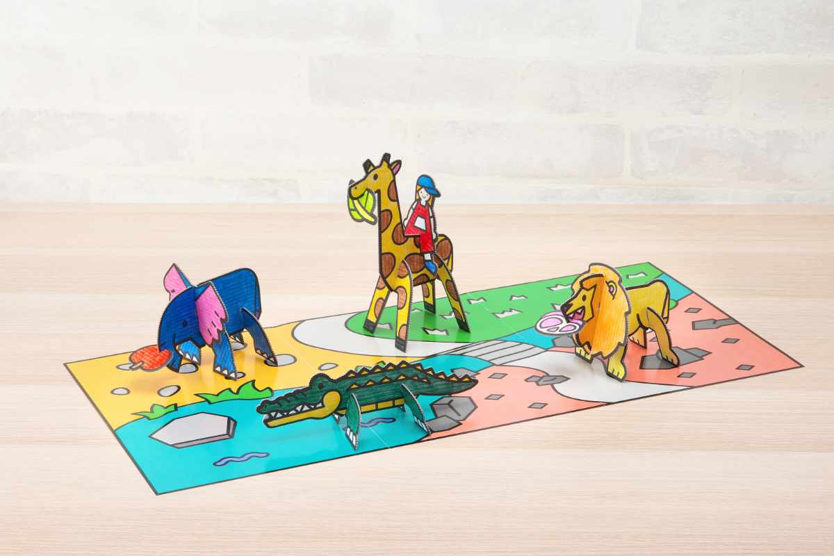 おもちゃ はじめてのダンボール工作キット 非認知能力 子ども ぽこぽっけ ( 工作キット 段ボール 工作 キット ペーパークラフト キッズ 組み立て ぬりえ 手作り ダンボール製 男の子 女の子 知育 玩具 ごっこ遊び 室内遊び ) 【おひめさま】 おひめさま