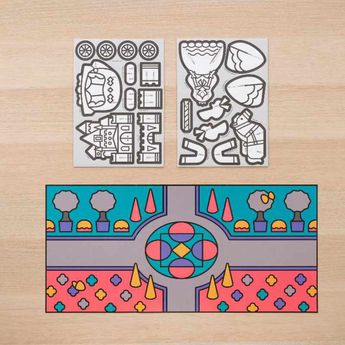 おもちゃ はじめてのダンボール工作キット 非認知能力 子ども ぽこぽっけ ( 工作キット 段ボール 工作 キット ペーパークラフト キッズ 組み立て ぬりえ 手作り ダンボール製 男の子 女の子 知育 玩具 ごっこ遊び 室内遊び ) 【おひめさま】 おひめさま