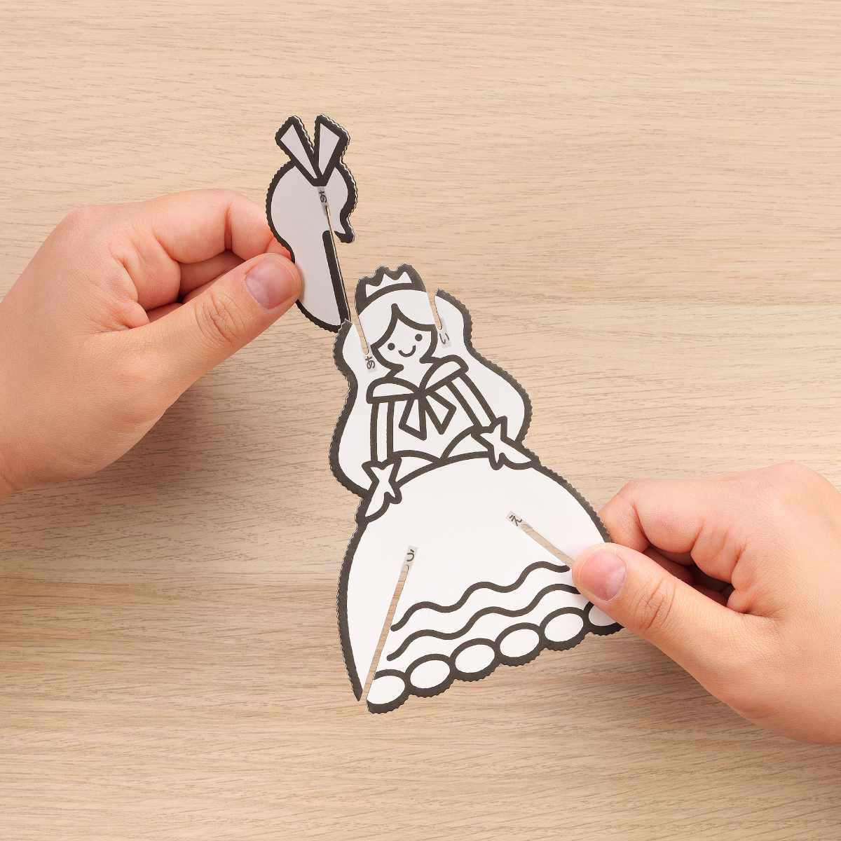 おもちゃ はじめてのダンボール工作キット 非認知能力 子ども ぽこぽっけ ( 工作キット 段ボール 工作 キット ペーパークラフト キッズ 組み立て ぬりえ 手作り ダンボール製 男の子 女の子 知育 玩具 ごっこ遊び 室内遊び ) 【おひめさま】 おひめさま