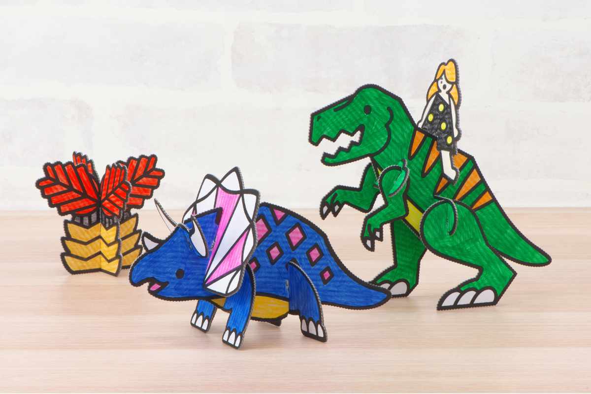 おもちゃ はじめてのダンボール工作キット 非認知能力 子ども ぽこぽっけ ( 工作キット 段ボール 工作 キット ペーパークラフト キッズ 組み立て ぬりえ 手作り ダンボール製 男の子 女の子 知育 玩具 ごっこ遊び 室内遊び ) 【おひめさま】 おひめさま