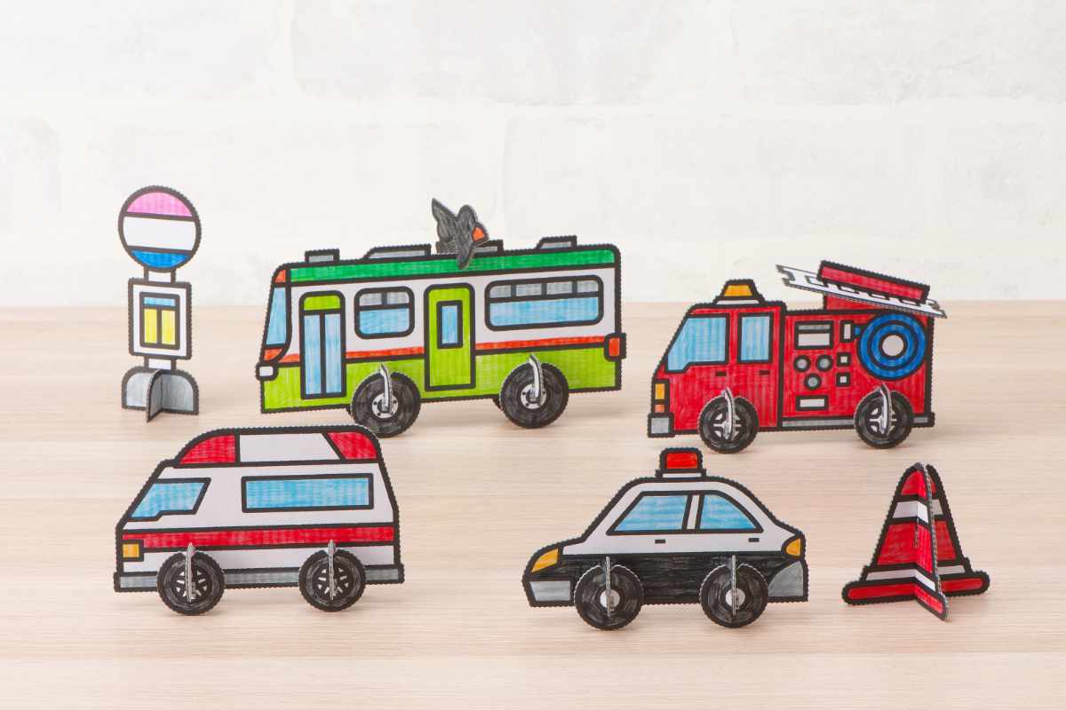 おもちゃ はじめてのダンボール工作キット 非認知能力 子ども ぽこぽっけ ( 工作キット 段ボール 工作 キット ペーパークラフト キッズ 組み立て ぬりえ 手作り ダンボール製 男の子 女の子 知育 玩具 ごっこ遊び 室内遊び ) 【おひめさま】 おひめさま