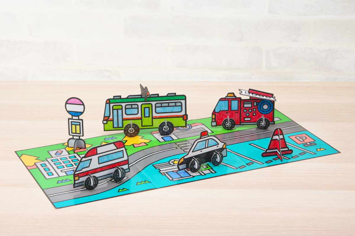 おもちゃ はじめてのダンボール工作キット 非認知能力 子ども ぽこぽっけ ( 工作キット 段ボール 工作 キット ペーパークラフト キッズ 組み立て ぬりえ 手作り ダンボール製 男の子 女の子 知育 玩具 ごっこ遊び 室内遊び ) 【おひめさま】 おひめさま