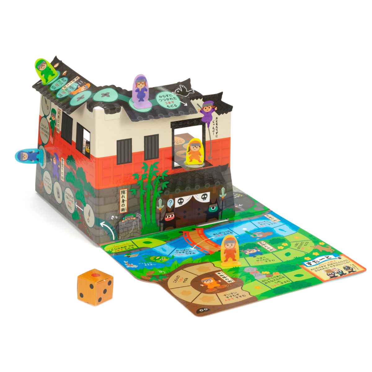 おもちゃ りったいすごろく 非認知能力 子ども ぽこぽっけ サイコロ ( ゲーム すごろく 立体 遊び テーブルゲーム ファミリーゲーム 子供 キッズ かわいい 小学生 幼児 男の子 女の子 パーティー 室内遊び おうち時間 3歳以上 ) 【魔法の国】 魔法の国