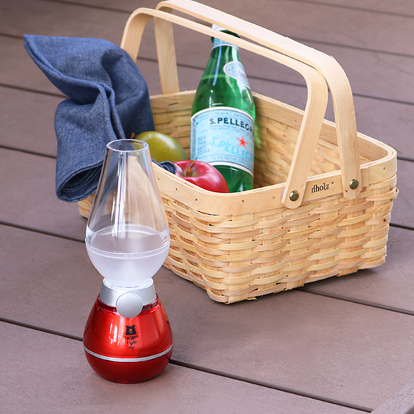 ランタン LED 電池式 ルーモ ランタンライト シルバー ( LEDライト LEDランタン ライト ledランタン 電灯 調整 レトロ おしゃれ クマ アウトドア キャンプ ルーモランタンライト インテリア ベランピング グランピング BBQ led ) 【レッド】 レッド