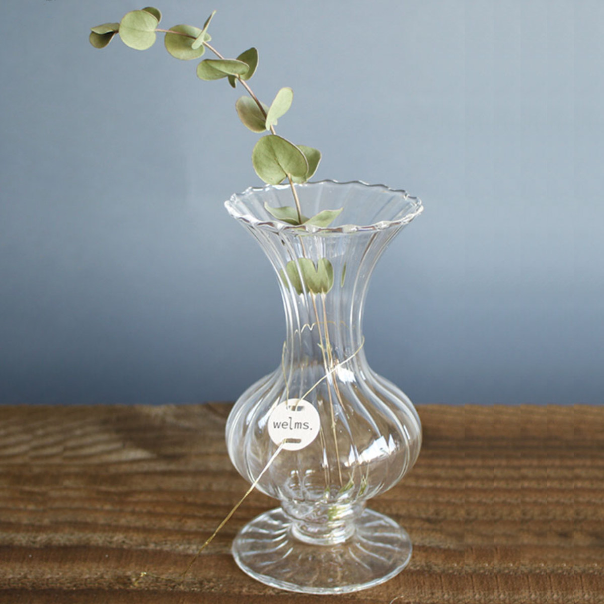 花瓶 welms. アールトべース ( 花ビン 花びん 花器 ベース フラワーベース フラワー 花 飾る 花入れ ガラス ガラス製 クリア 透明 おしゃれ 一輪挿し )