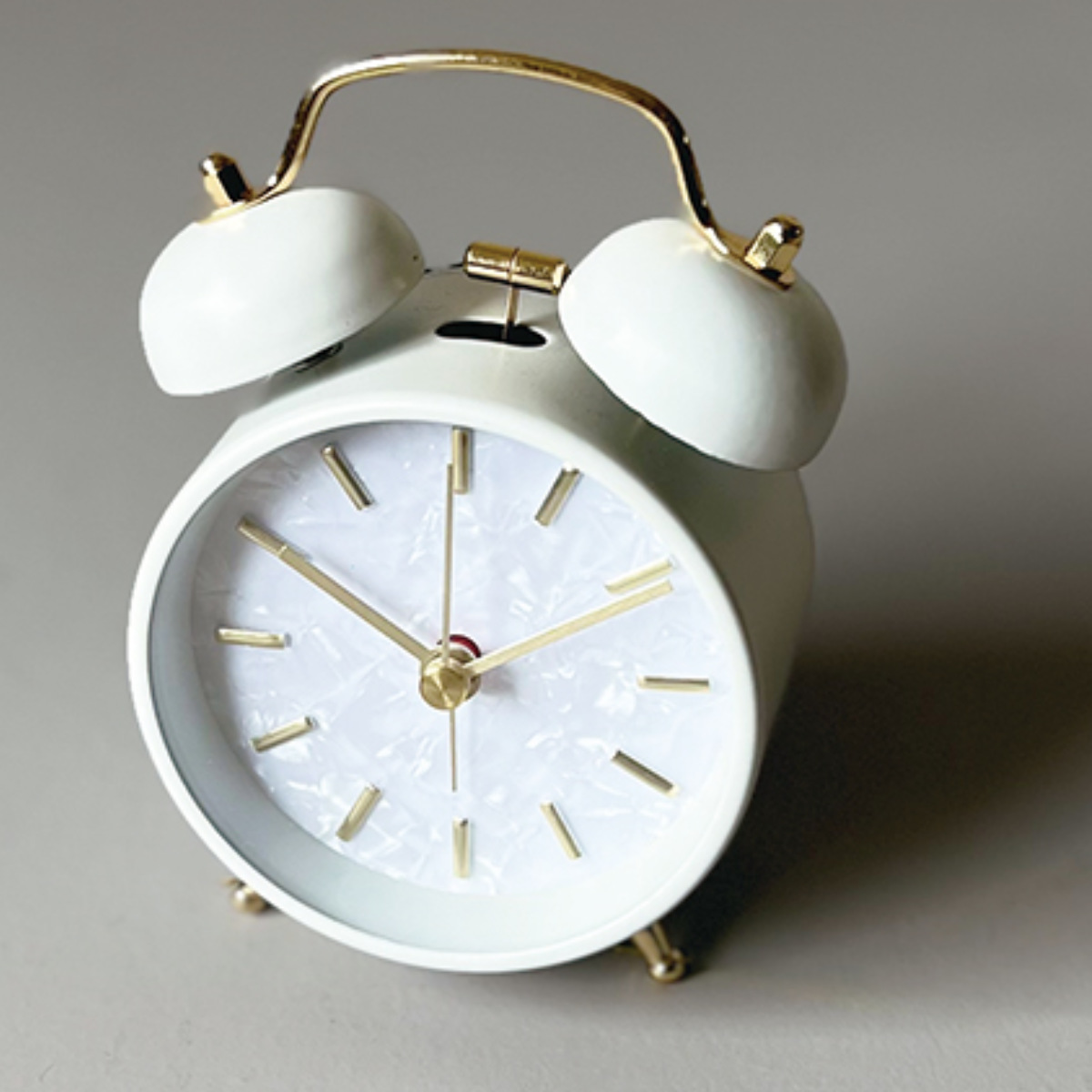 目覚まし時計 Marmo AC Bell 連続秒針 置き時計 ( アラーム アナログ 時計 静音 ライト付き スイープムーブメント シンプル ナチュラル モダン 北欧 韓国風 エレガント 上品 おしゃれ ) 【ピンク】 ピンク