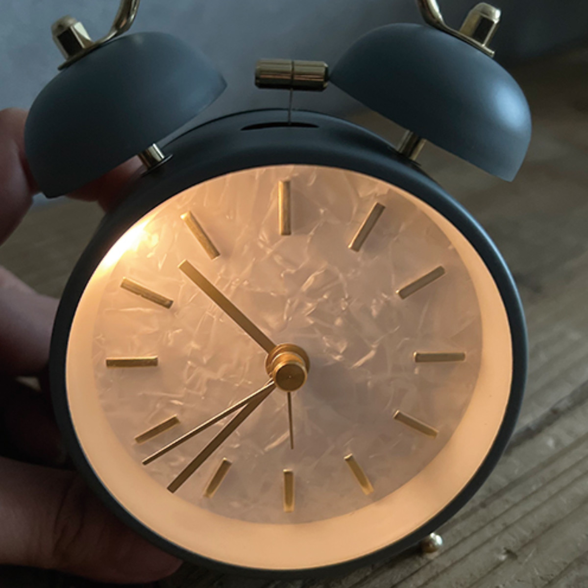 目覚まし時計 Marmo AC Bell 連続秒針 置き時計 ( アラーム アナログ 時計 静音 ライト付き スイープムーブメント シンプル ナチュラル モダン 北欧 韓国風 エレガント 上品 おしゃれ ) 【ピンク】 ピンク