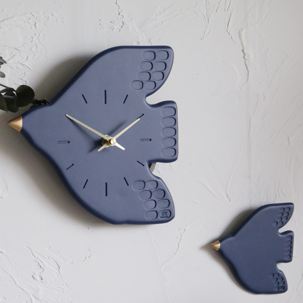 掛け時計 Welcome Bird Wall Clock （ 鳥 親子 静音 スイープ