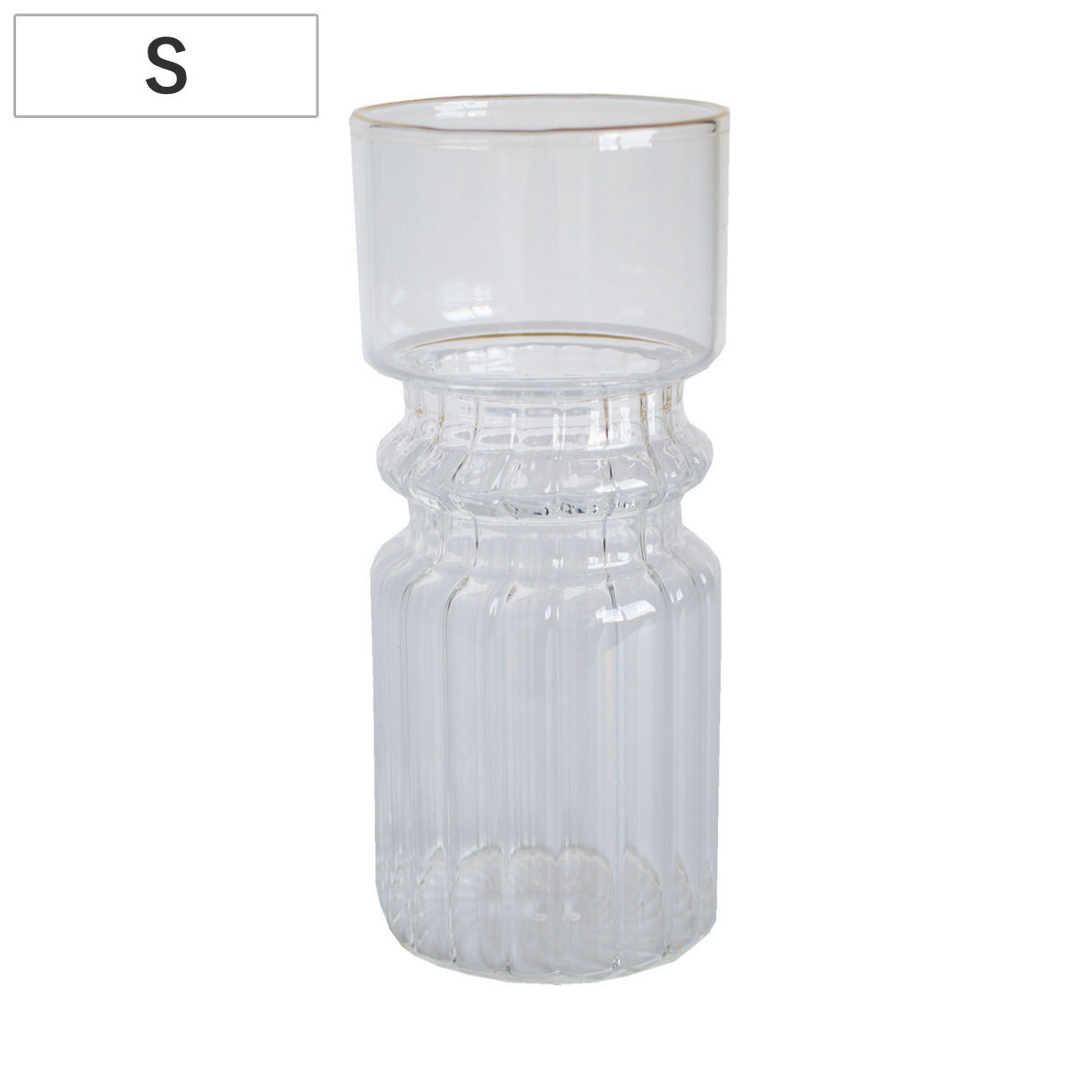 花瓶 welms. Jalo Vase S フラワーベース ( 花ビン 花びん 花器 ベース フラワー 花 飾る 花入れ ガラス ガラス製 クリア 透明 ゴールド おしゃれ 一輪挿し )