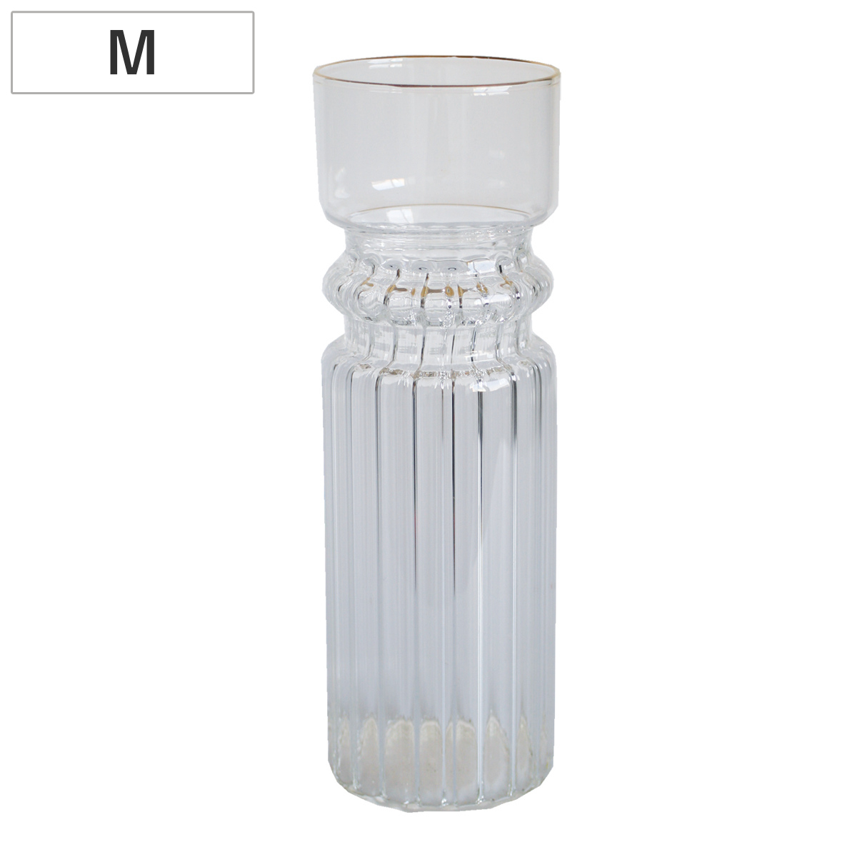 花瓶 welms. Jalo Vase M フラワーベース ( 花ビン 花びん 花器 ベース フラワー 花 飾る 花入れ ガラス ガラス製 クリア 透明 ゴールド おしゃれ 一輪挿し )