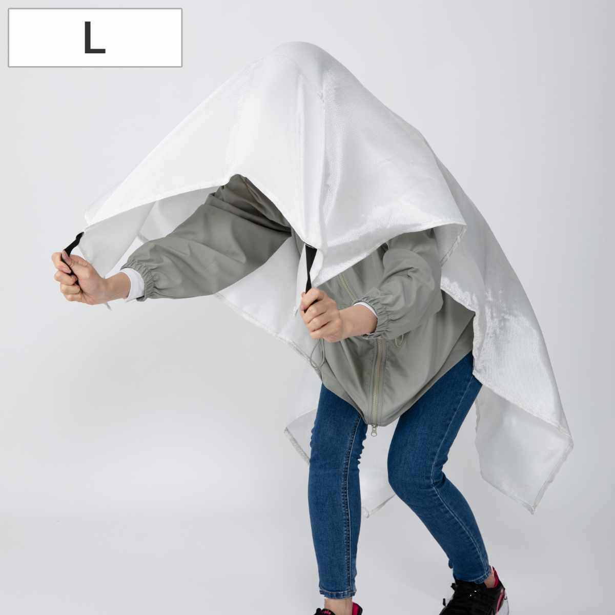 ブランケット 袋付き 消火ブランケット Lサイズ 防災 （ 消火 グラスファイバー 防災頭巾 耐熱 300度 防炎 火災 火事 燃えにくい 避難 緊急 災害 防災グッズ 防災用品 コンパクト ）