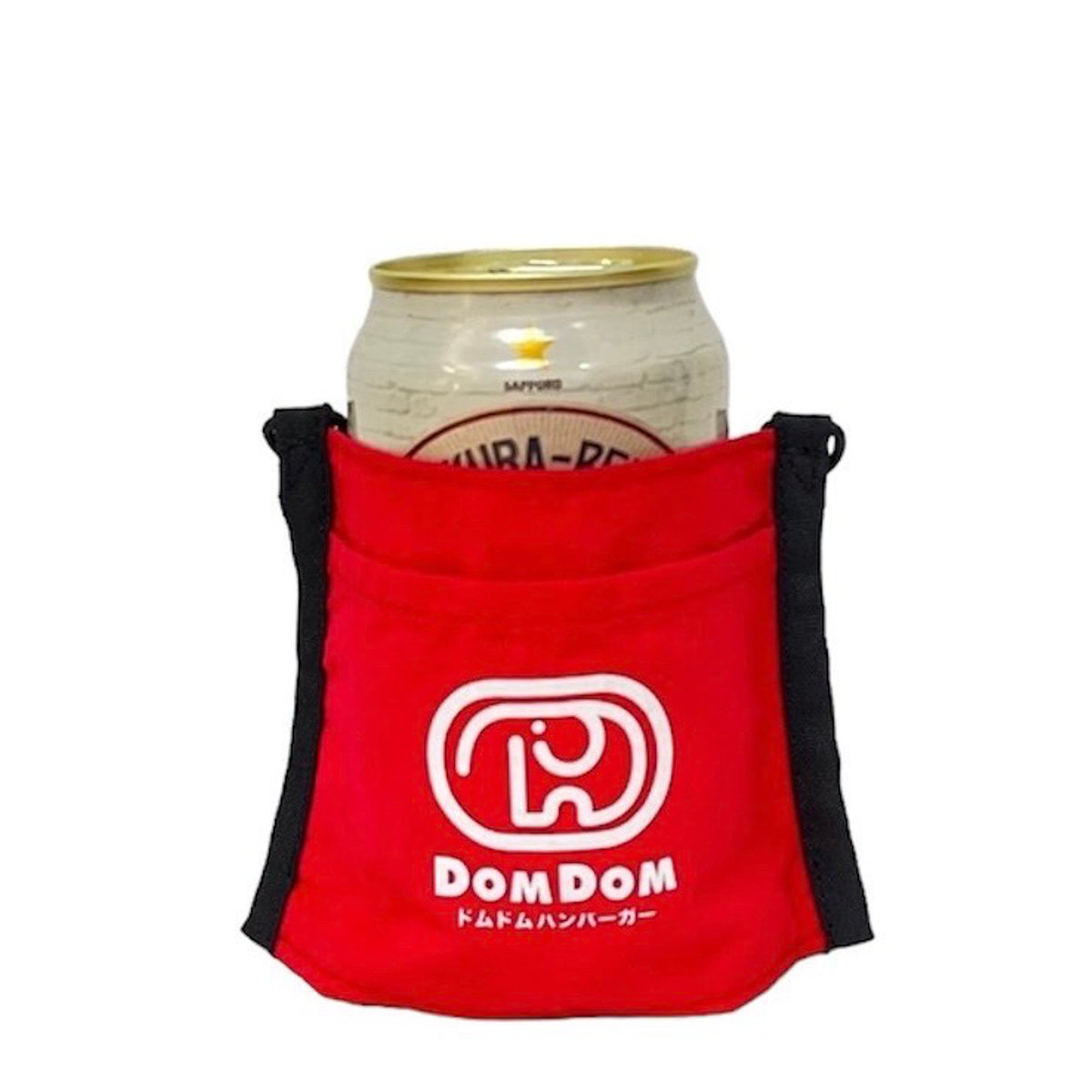 ドムドムハンバーガー ドリンクネックホルダー DAY OUT ( DOM DOM ドムドムバーガー テイクアウト デイアウト ポテト スナック ドリンクホルダー 持ち歩き ストラップ付 ハンズフリー ドリンクカバー 飲み物 ) 【WHITE】 WHITE