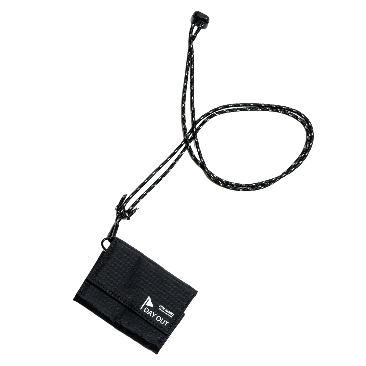 財布 DAY OUT ゼニー 2way ネックコンパクトウォレット ( お財布 小銭入れ 三つ折り お札入れ ミニウォレット レディース メンズ 旅行 ミニ財布 折りたたみ 三つ折財布 コインケース 小さめ ストラップ アウトドア ) 【Gray】 Gray