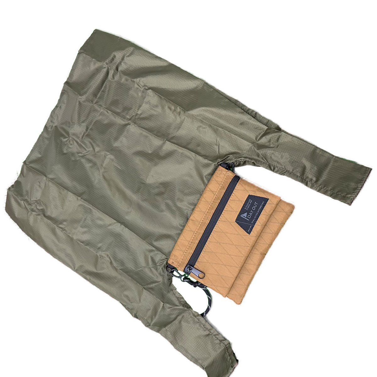 サコッシュ DAY OUT EcOCHE-X 2WAY エコバッグ ( バッグ 鞄 小物入れ ポーチショルダーバッグ レディース メンズ 旅行 ショルダーポーチ サブバッグ 斜めがけ アウトドア ) 【BLACK】 BLACK