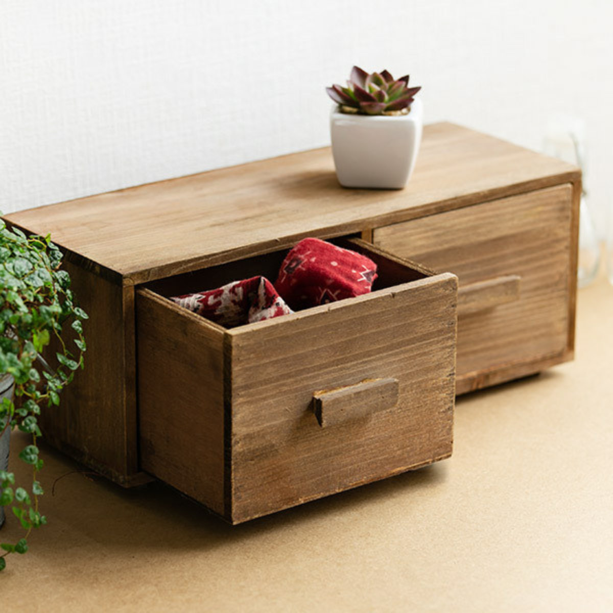 チェスト 幅33×奥行14×高さ13.5cm S 小物収納 ドゥー 木製 収納ボックス 卓上 ( 収納ケース 引き出し 小物入れ 小物ケース 小物 収納 天然木 カウンター上収納 キッチン 玄関 整理 小物収納ケース ツールボックス おしゃれ )