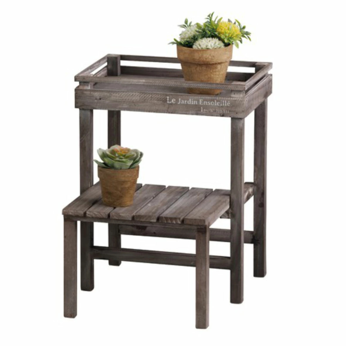 プランタースタンド アルブティク スタンド 木製 ( 花台 フラワースタンド 鉢スタンド 鉢 プランター台 フラワーラック プランターラック 鉢植え ラック 観葉植物 グリーン ディスプレイ 飾る プランター 鉢置き プラントスタンド ) 【ブラウン】 ブラウン