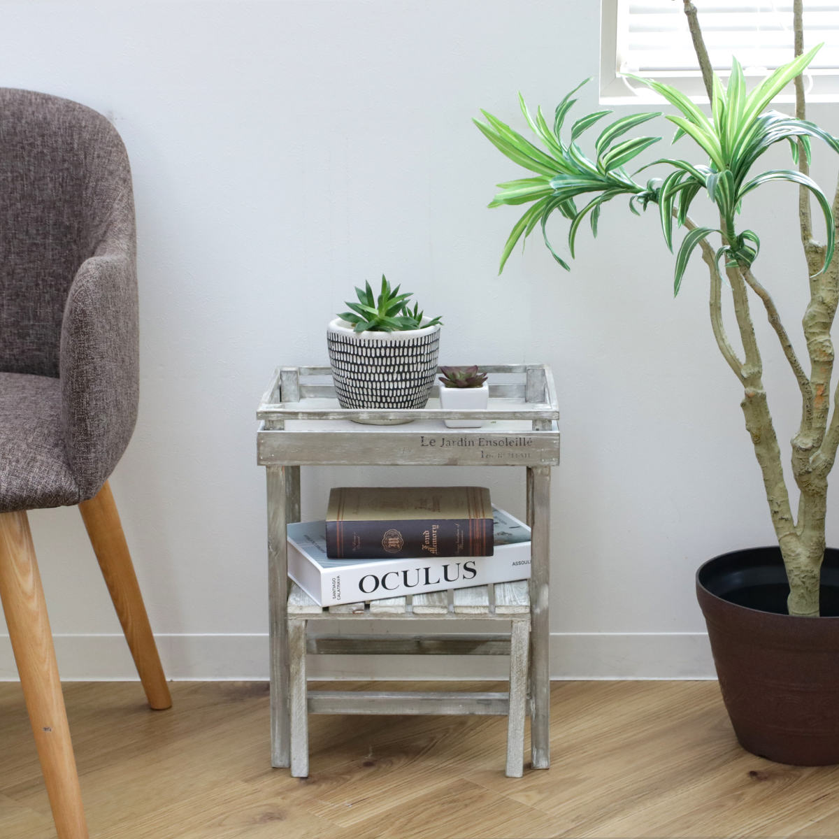 プランタースタンド アルブティク スタンド 木製 ( 花台 フラワースタンド 鉢スタンド 鉢 プランター台 フラワーラック プランターラック 鉢植え ラック 観葉植物 グリーン ディスプレイ 飾る プランター 鉢置き プラントスタンド ) 【ブラウン】 ブラウン