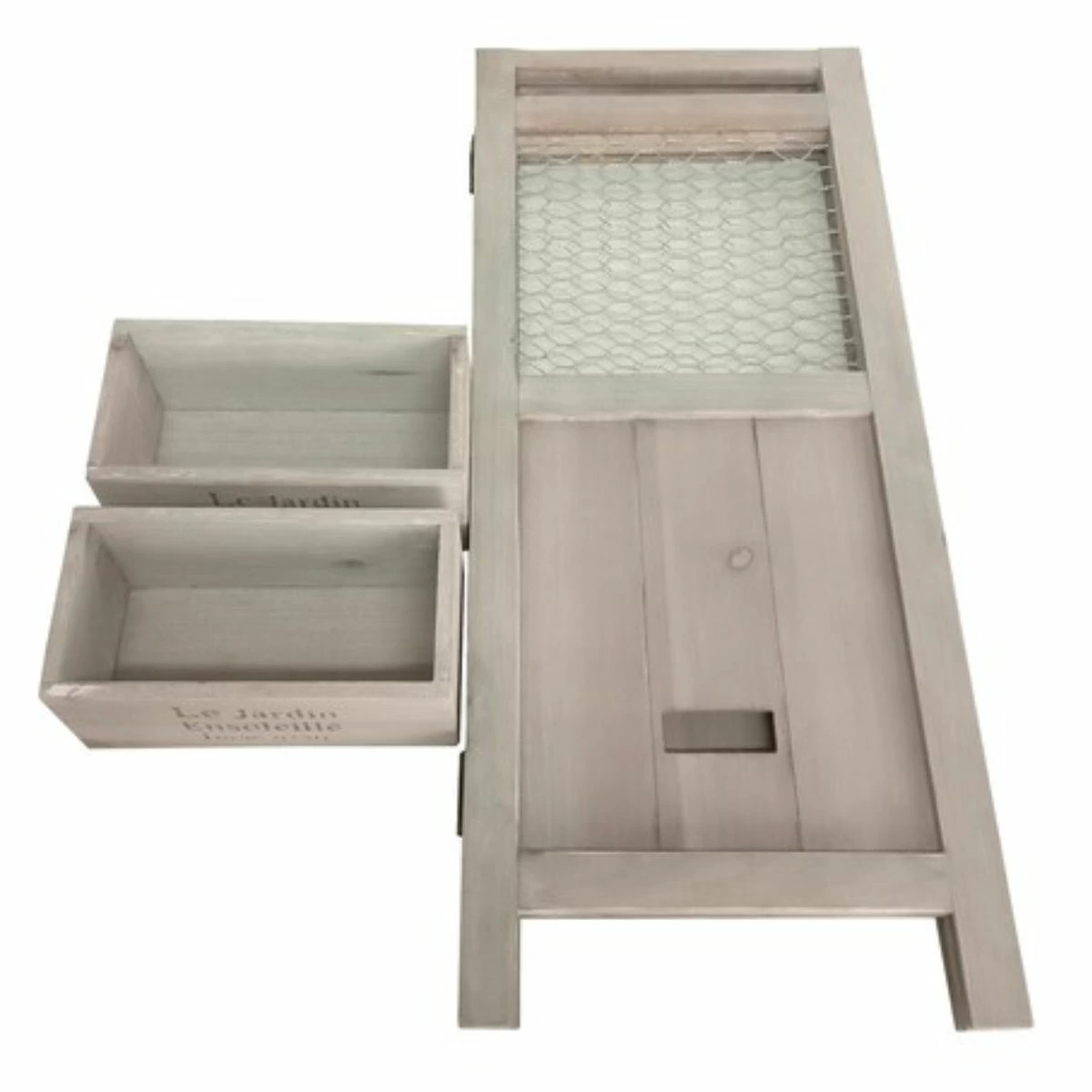 プランタースタンド アルブティク パーテーションプランター 木製 ( 花台 フラワースタンド 鉢 フラワーラック プランターラック パーテーション 鉢植え 観葉植物 グリーン ディスプレイ 飾る プランター 鉢置き プラントスタンド ) 【グレー】 グレー