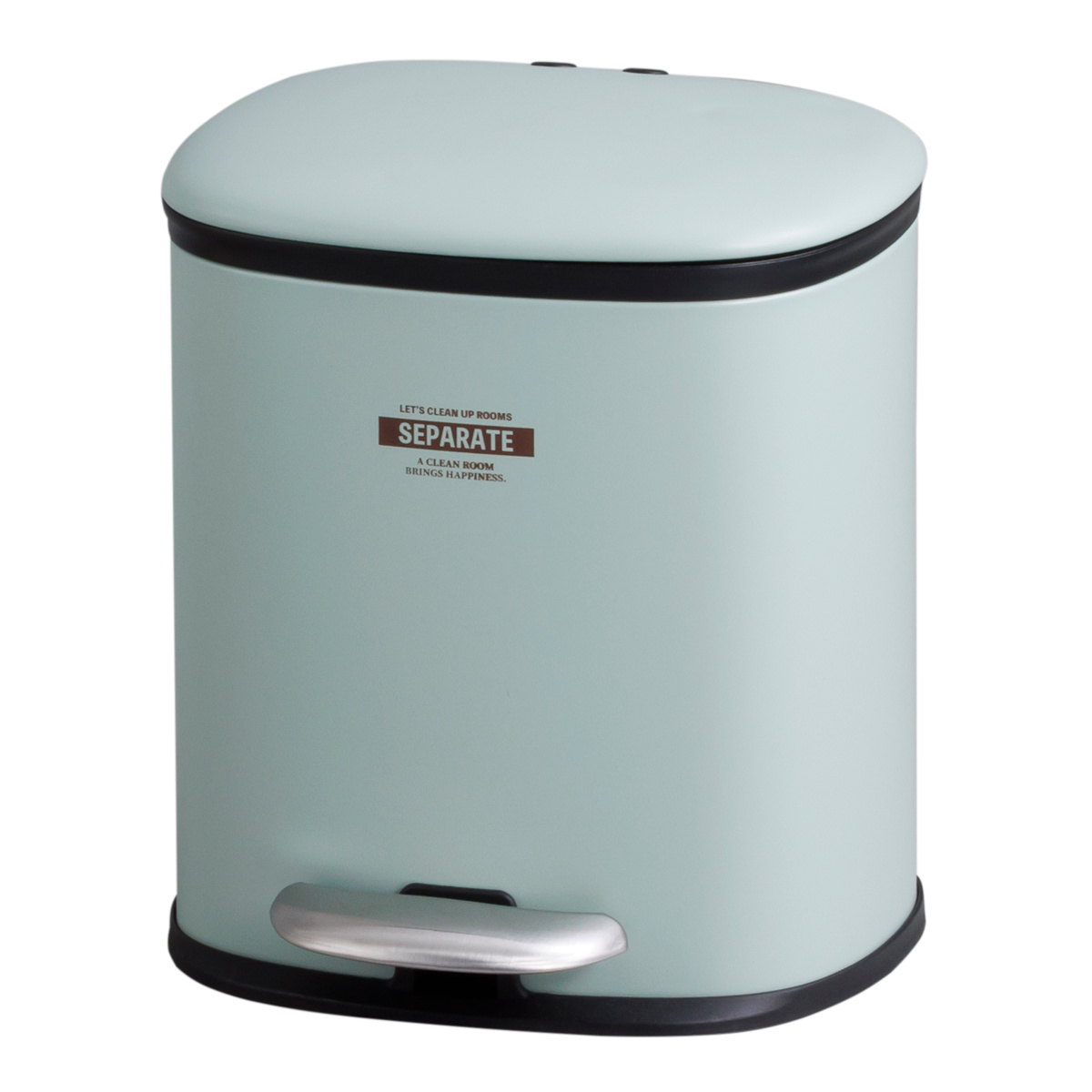 ゴミ箱 5L 2分別 セパレ・ペダルビン ( ごみ箱 5リットル ペダル ふた付き コンパクト リビング キッチン ペダル式 内バケツ アイボリー ベージュ グリーン シンプル おしゃれ 分別 ) 【アイボリー】 アイボリー