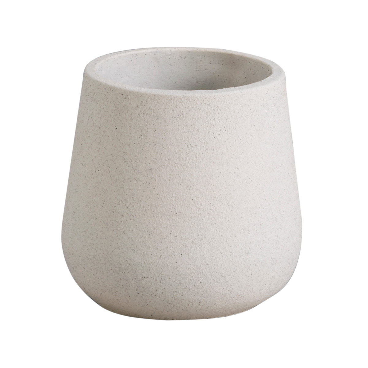 植木鉢 モノクローム エッグポット L ( ポット プラントポット セメントポット 鉢 穴あき プランター セメント スタンド 置く 植物 観葉植物 多肉 サボテン 園芸 直植え ガーデニング エクステリア ) 【グレー】 グレー